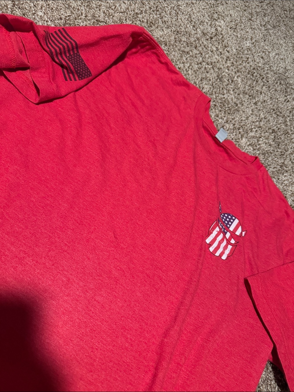 RED Remember Everyone Deployed tee (XL)
